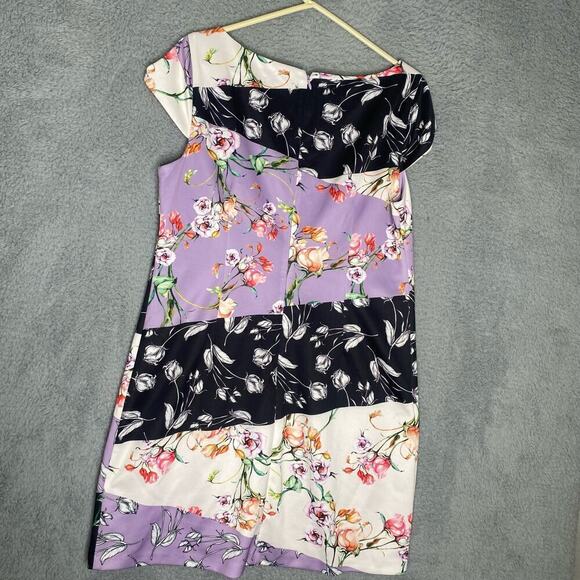 Vince Camuto womens cap sleeve scuba shift dress colorful floral professional 16 - Picture 8 of 12